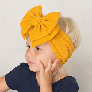 Nueva Diadema Infantil <span class=keywords><strong>de</strong></span> Lazo Doble <span class=keywords><strong>de</strong></span> Tela con <span class=keywords><strong>Cinta</strong></span> <span class=keywords><strong>de</strong></span> Encaje, Estilo Euroamericano, Color Sólido, Antideslizante, con Lazo Sencillo - Product Image 3