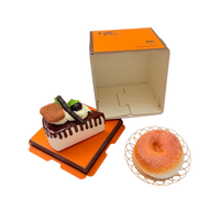 Petite boîte à pâtisserie carrée en papier pour gâteaux, biscuits et pâtisseries