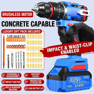Dane Tools Household Pistol Drill for Wall Drilling, Rechargeable Lithium Battery Tool, Electric Screwdriver, Hand Drill - Product Image 2
