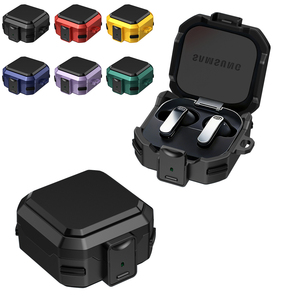 Nouvel étui pour écouteurs Samsung <span class=keywords><strong>Galaxy</strong></span> <span class=keywords><strong>Buds</strong></span> 4 <span class=keywords><strong>Pro</strong></span>/<span class=keywords><strong>Buds</strong></span> 4 avec clip de verrouillage sécurisé, coque de protection rigide antichoc pour hommes et femmes - Product Image 1