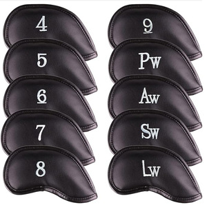 CRAFTSMAN <b>GOLF</b> 10pcs/Set Thick Synthetic Leather <b>Golf</b> Iron Head Covers Set Headcover Fit All Brands Custom Logo - Product Image 1