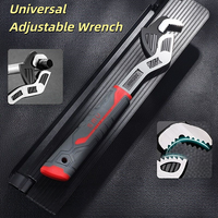 Clé dynamométrique multifonctionnelle en acier chromé pour bricolage et OEM, 6-12 pouces, outils de plomberie, grand calibre, autobloquante et réglable, vente en gros