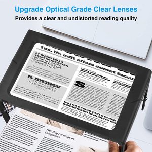 Lupa grande de página completa con soporte de luz para lectura de personas mayores - Product Image 2