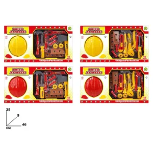 Ensemble d'outils Brico Attrezzi 11 pièces, jouet de construction pour enfants avec casque et outils - Product Image 1