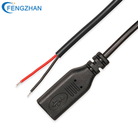 Cable Pigtail Tipo-C Macho 28AWG de 4 Hilos Abiertos, con Soporte para Cualquier Conector Personalizado en el Extremo Opuesto para Soldadura de Cableado de Dispositivos