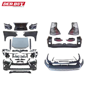 Kit de Carrocería para Land Cruiser <span class=keywords><strong>Prado</strong></span> <span class=keywords><strong>2008</strong></span> 2010 2013 2015, Color Blanco, Actualización a <span class=keywords><strong>GX</strong></span> GX400 GX460 <span class=keywords><strong>Prado</strong></span> a Lexus <span class=keywords><strong>Gx</strong></span> - Product Image 4