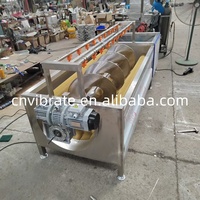 VBJX Machine à laver et à éplucher industrielle pour le nettoyage des fruits, des carottes, des pommes de terre, des pommes de terre et de l'ail