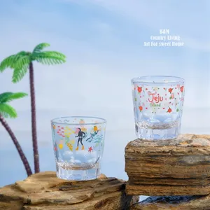 Korean Jeju Shochu 50ml Sake Cute Wine Glass Cup For Summer