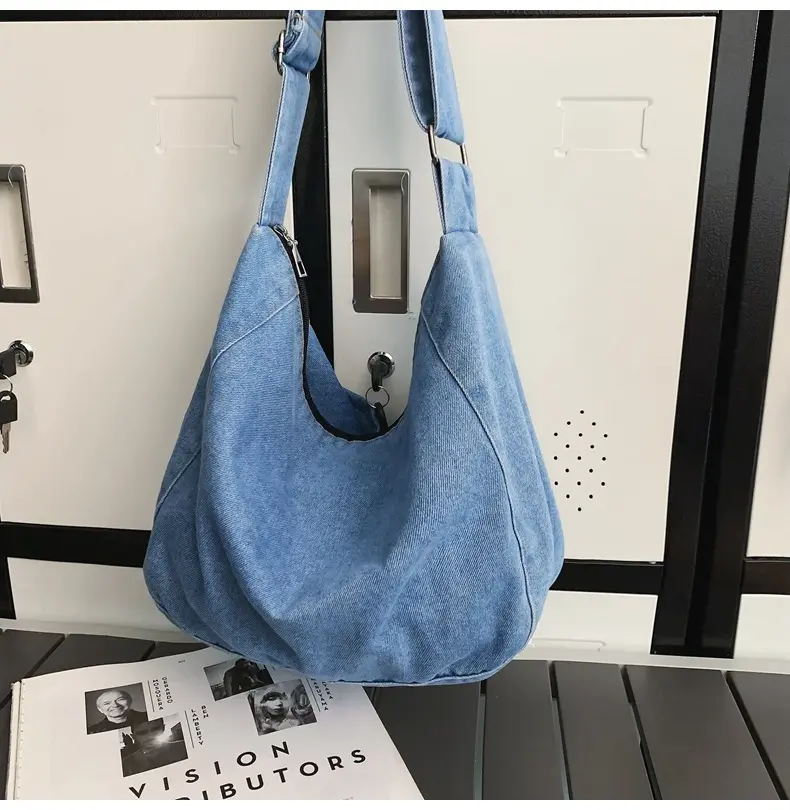 Individuelle 2024 modische Handtaschen gute Qualität Markenhandtaschen Damen Denim Crossbody-Taschen