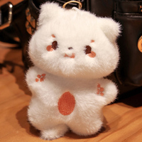 Porte-clés en peluche de chat d'anime en coton PP écologique fait sur mesure 5cm/10cm Poupée réconfortante