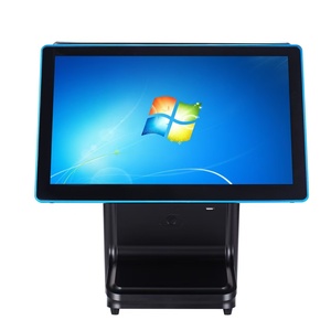 Pos thiết bị đầu cuối <span class=keywords><strong>Windows</strong></span>/Android Màn hình cảm ứng All-in-One hiển thị kép 15/15 6 "Màn hình máy in nhiệt Tương thích <span class=keywords><strong>Windows</strong></span> Android - Product Image 3