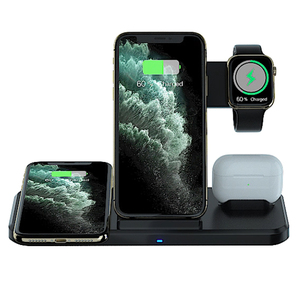 Vente chaude 15W charge <span class=keywords><strong>rapide</strong></span> 3-en-1 <span class=keywords><strong>chargeur</strong></span> sans fil certifié <span class=keywords><strong>chargeur</strong></span> <span class=keywords><strong>de</strong></span> <span class=keywords><strong>téléphone</strong></span> universel 15W 3-en-1 support adaptateur <span class=keywords><strong>rapide</strong></span> - Product Image 2