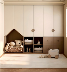 Armoire <span class=keywords><strong>de</strong></span> chambre enfant moderne et écologique avec coin <span class=keywords><strong>de</strong></span> jeu intégré et <span class=keywords><strong>rangement</strong></span> <span class=keywords><strong>pour</strong></span> hôtels, villas et crèches – Mobilier <span class=keywords><strong>de</strong></span> chambre d'enfant - Product Image 3