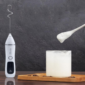 Mélangeur 3-en-1 KLH111 en gros, machine à mousse de lait détachable avec cafetière à vitesse réglable, ensemble mousseur automatique USB - Product Image 3