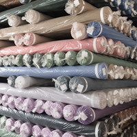 Tissu en microfibre 100% polyester uni teint en direct d'usine pour la literie, housse de couette et taie d'oreiller