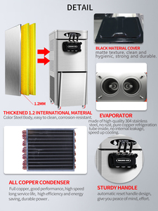 Machine à fabriquer de la crème glacée molle de <span class=keywords><strong>qualité</strong></span> supérieure, <span class=keywords><strong>prix</strong></span> d'usine compétitif pour les entreprises - Product Image 5