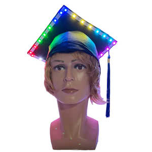 DAMAI University Academic LED Graduation Caps Fluorescent <b>Tassels</b> Battery-Powered Lighting for Parties - Product Image 1