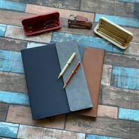 Portefeuille en cuir PU personnalisé de grande taille avec gravure au laser, couverture de bloc-notes personnalisée, journal personnalisé gravé
