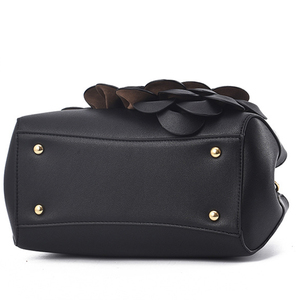 Borsa da donna a tracolla singola in pelle sintetica borsa da donna grande borsa a tracolla a fiori - Product Image 3