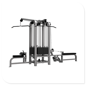 Macchina Multifunzione per Allenamento della Forza, Attrezzatura Commerciale per Palestra con Carico a Pesi, Stazione Fitness Multipla a 4 Postazioni - Product Image 1