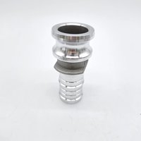 Adaptateur mâle à tige de tuyau rapide avec extrémité de tuyau et raccord en aluminium Type E 1.5 ''Camlock