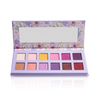 Palette de Fard à Paupières de Luxe Très Pigmentée 12 Couleurs, Marque Blanche avec Votre Propre Logo, Vegan, Vente en Gros
