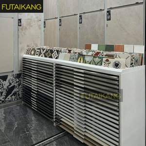 Tùy Chỉnh Chất Lượng Cao Kim Loại Và Gỗ Sàn Hiển Thị Giá Showroom <span class=keywords><strong>Handmade</strong></span> Gạch Khe Cắm Ngăn Kéo Hiển Thị Tủ - Product Image 3