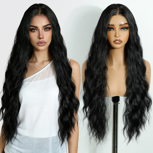 Peluca de Cabello Sintético Rebecca 13x4 HD Lace Front, Color <span class=keywords><strong>Rubio</strong></span> Ombre Natural, Resistente al Calor, Fibra Sintética, Sin Pegamento - Product Image 1