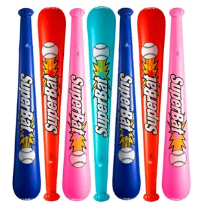 Inflatable Baseball Bats in Bulk - (Pack of 12) - 42 Inch Baseball Party Favors for Kids, Sports Theme Toy