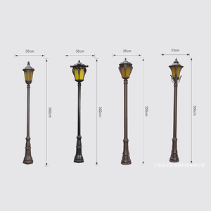 Linterna de jardín al aire libre IP65 impermeable Garden Villas, lámparas de jardín comunitario, luces de césped de 6 esquinas lámparas de jardín de estaca - Product Image 3