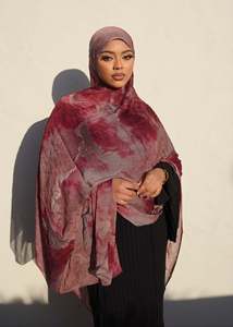 Nouveau hijab en satin de soie satiné imprimé à la mode pour femmes, nouveau foulard ethnique pour femmes, châle pour voile musulman 70*230cm - Product Image 6