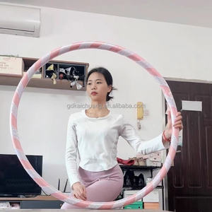 Bola de ejercicio con bloqueo magnético, anillo de Fitness, aros de <span class=keywords><strong>Hula</strong></span> de plástico, equipo de Fitness para el hogar, pesas de aro Hoola ponderadas - Product Image 1