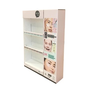 Có Thể Gập Lại Mỹ Phẩm <span class=keywords><strong>3</strong></span> <span class=keywords><strong>Tiers</strong></span> Cardboard <span class=keywords><strong>Display</strong></span> Rack Với Hooks Tại Beauty Store Bán Lẻ - Product Image 3