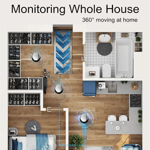 Telecamera di Sicurezza HD 1080P WiFi con Controllo Remoto, Giocattolo Interattivo con Laser, Robot Compagno Intelligente 32G per Gatti, Bambini e Anziani - Product Image 5