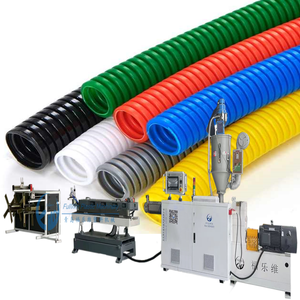 Ligne d'extrusion <span class=keywords><strong>de</strong></span> tuyaux flexibles en spirale à double paroi en EVA/HDPE à vis unique, entraînée par moteur, haute productivité - Product Image 1