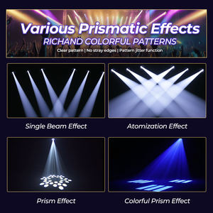 Профессиональный светодиодный прожектор с движущейся головой 120 Вт, 5 режимов DMX512, голосовое управление, RGBW, IP33, 14 каналов, для дискотек, диджеев, свадеб и вечеринок - Product Image 4