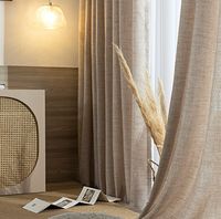 Offre Spéciale Rideaux en tissu de lin d'art recto verso de la meilleure qualité Conception spéciale pour une large utilisation en ligne