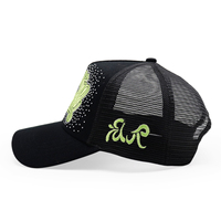 Gorra de Camionero Personalizada con Diseño Nuevo, Logotipo de Pedrería, 5 Paneles, Malla Transpirable, para Deportes al Aire Libre, Gorra de Béisbol