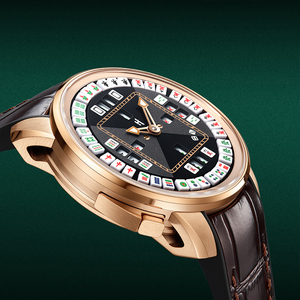 <span class=keywords><strong>Montre</strong></span> mécanique automatique Lucky Harvey pour <span class=keywords><strong>homme</strong></span>, bouton poussoir, cadran à 36 tuiles, luminescence verte, <span class=keywords><strong>montre</strong></span> sport à bracelet ZLS307 - Product Image 2
