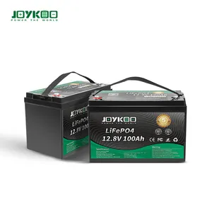 JOYKOO بسعر الجملة بطارية ODM OEM مخصصة التكلفة 12 فولت LiFePO4 ليثيوم فوسفات الحديد ببطارية 100Ah 150Ah 200Ah مع BMS