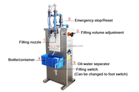 Machine de remplissage de bouteilles pneumatique semi-automatique pour liquides anti-corrosion, nettoyants acides, eau de Javel et produits chimiques, 200-1000 ml