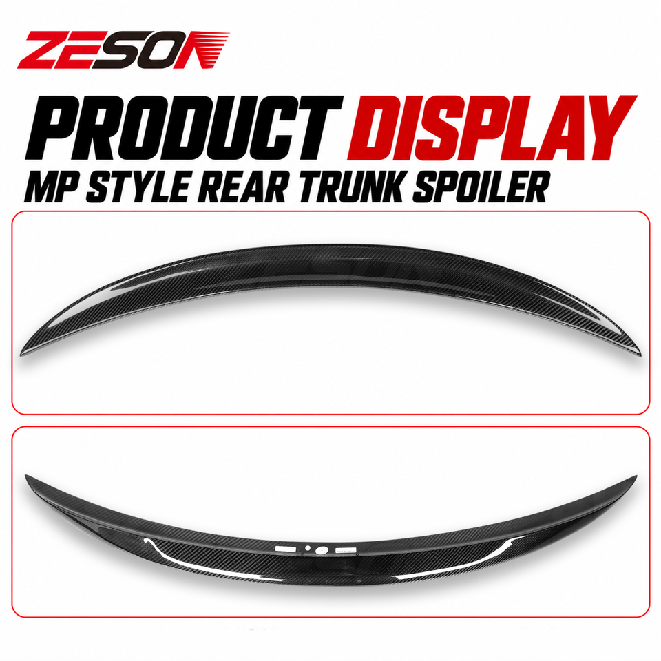 Mp Style Car MP Style Carbon Fiber Rear Trunk Spoiler Rear Wing Lip for BMW 2 Series ...