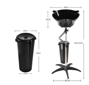 Équipement de salon shampooing évier shampooing bol bassin de <span class=keywords><strong>lavage</strong></span> des <span class=keywords><strong>cheveux</strong></span> Portable coiffure dos <span class=keywords><strong>lavage</strong></span> bol barbier équipement de Salon de beauté - Product Image 6