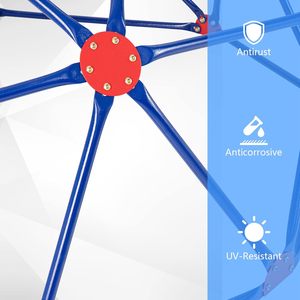 Premium 8FT struttura in acciaio arrampicata cupola scivolo per bambini all'aperto giungla palestra arrampicata geometrica per cortili della scuola - Product Image 2