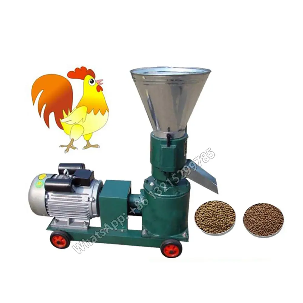 Pellet Machine Feed Granulator 100-150kg/H Wet and Dry Feed Food Pellet Making Machine Animal Farming Feed Processor 220V/380V