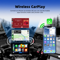 Android 13.0 7 pouces Universel Sans fil CarPlay Android Auto Affichage de la vitesse GPS externe GPS intelligent pour moto