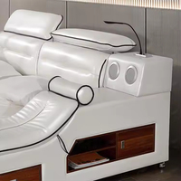 Lit plateforme rembourré de haute qualité au design moderne et élégant, lit multifonctionnel pour la chambre à coucher, vente chaude