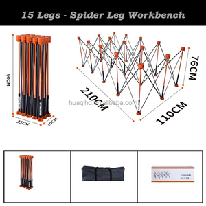 Pata de Mesa Telescópica Plegable de Aleación de <span class=keywords><strong>Aluminio</strong></span>, Marco de Soporte Ajustable para Cortar Piedra, Azulejos, Madera y Vidrio - Product Image 4