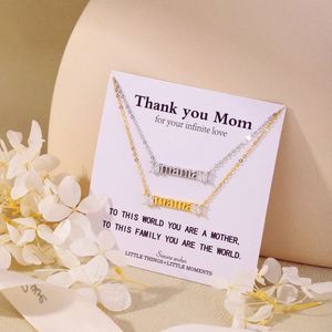 Collares de Plata de Ley con Circonita 5A, Joyería en Capas Dylam, Chapado en Oro de 18K, Iniciales de Amor, Regalos para el Día de la Madre - Product Image 2