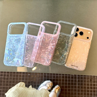 Coque de téléphone anti-chute simple à double couche et motif uni pour iPhone 15/16/17 PRO MAX